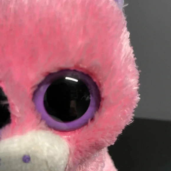Ty Beanie Boos MAGIC the‎ Unicorn  6" Tall Plush Pink Purple Eyes - Picture 4 of 12